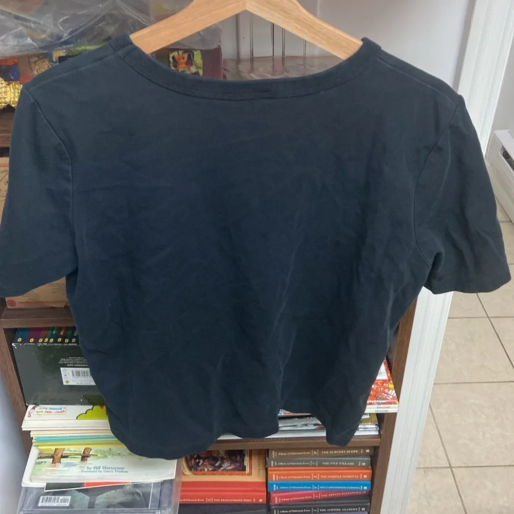 Zara Black Crew Neck Top - Picture 2 of 3